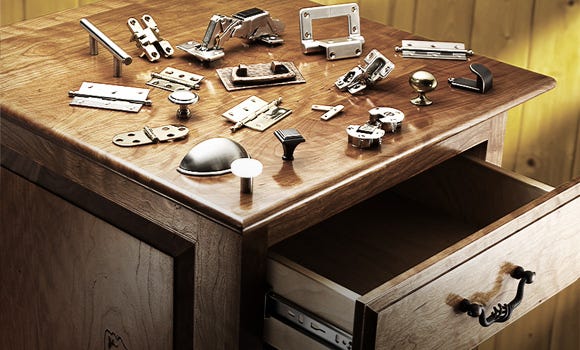 Hardware at Rockler: Drawer Slides, Hinges, Knobs, Pulls