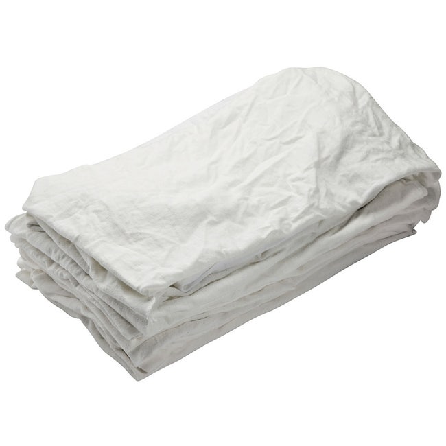 Bag-A-Rags Reusable Wiping Cloths, Cotton, White, 1lb Pack