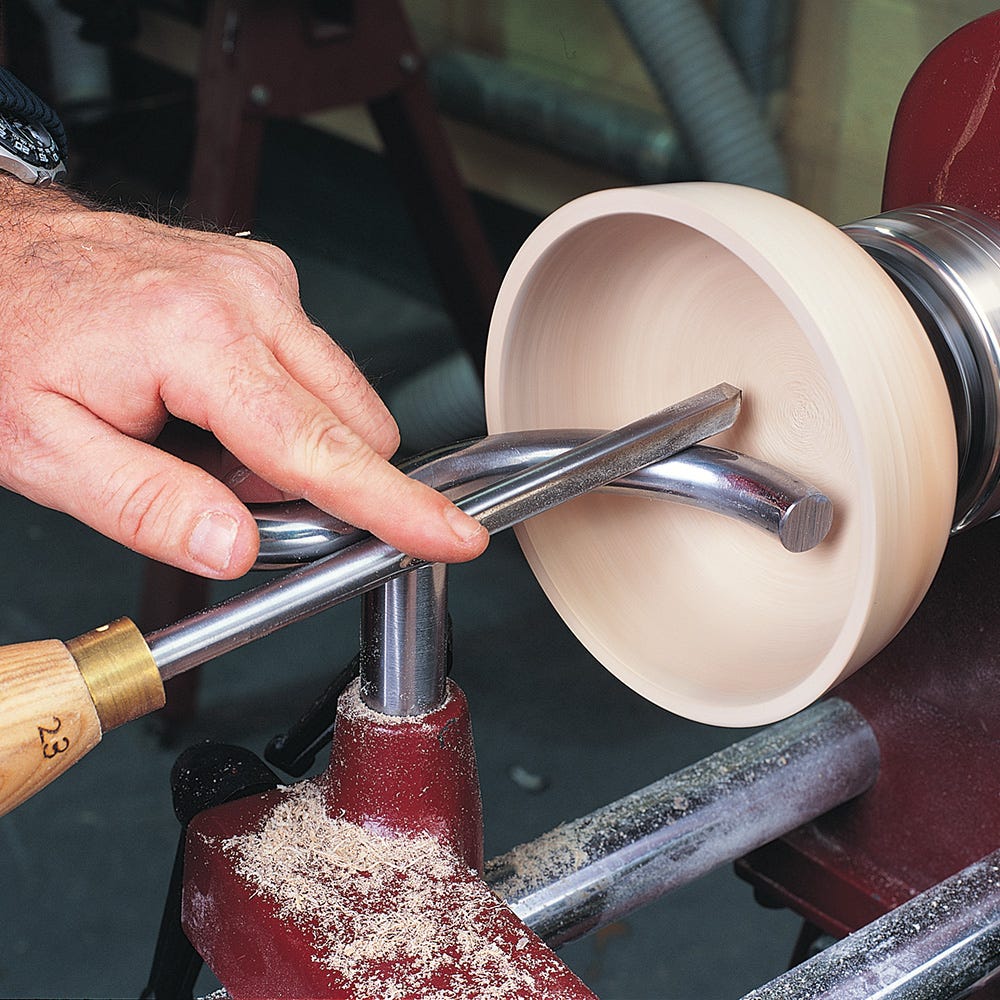 Wood turning shop lathe tool rest