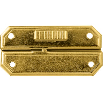 Pair (2) Humidor or Jewel Box Hinges With Screws 23X22mm - Polished Brass -  D. Lawless Hardware