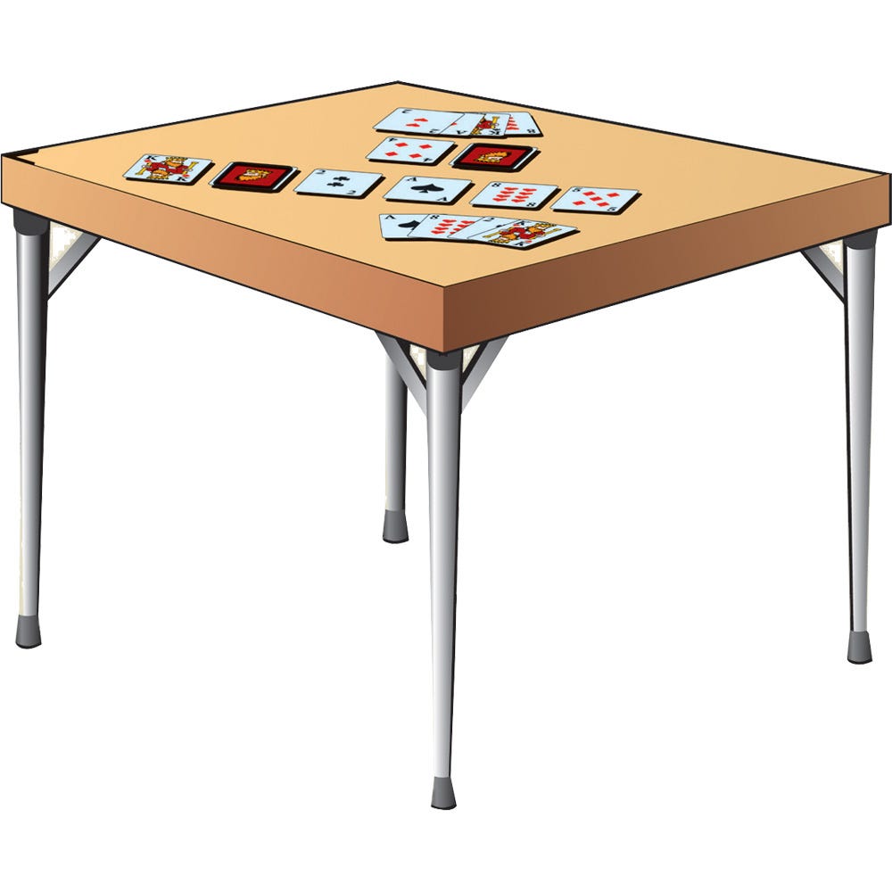 Card hot sale table legs