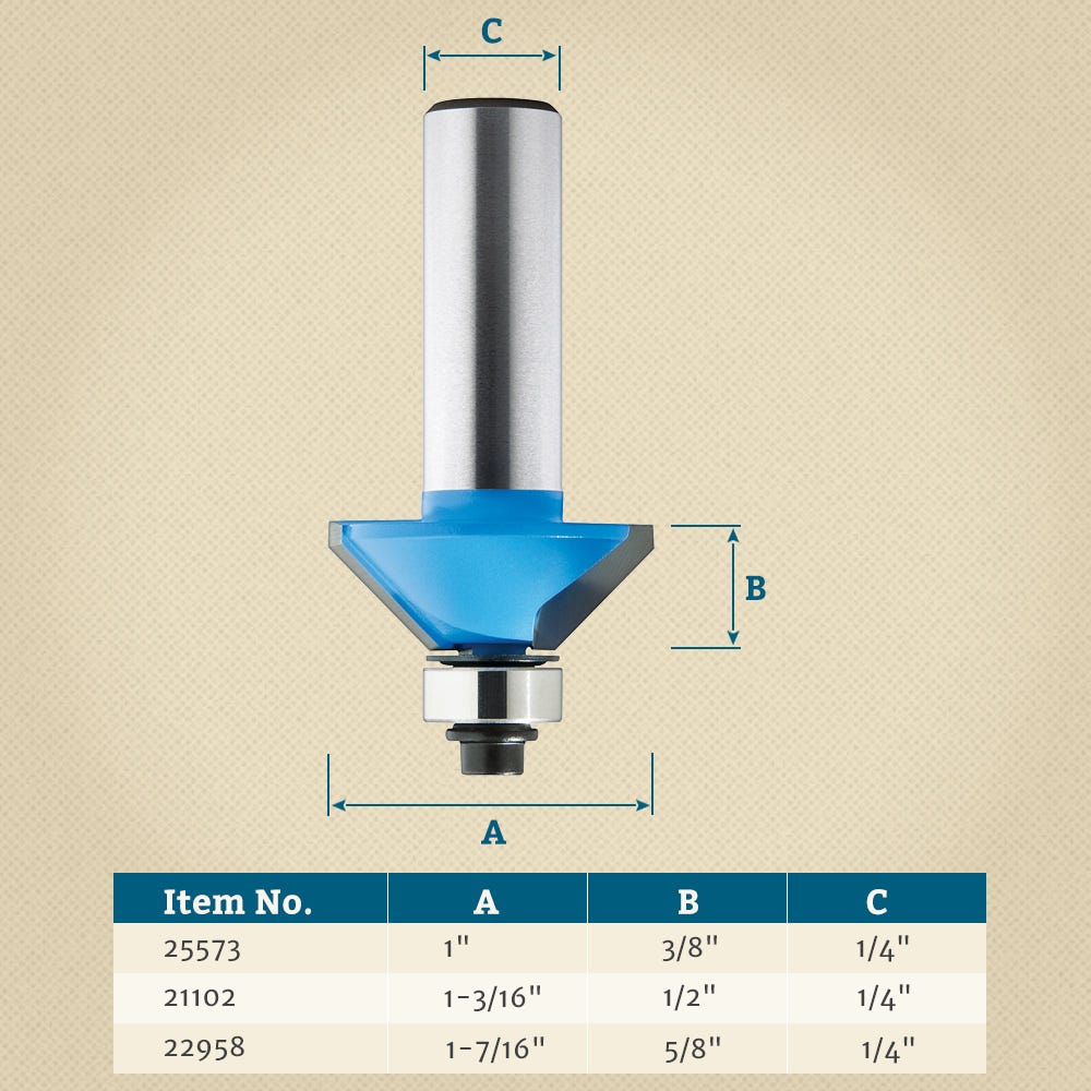 Rockler 45 degree router bit hotsell