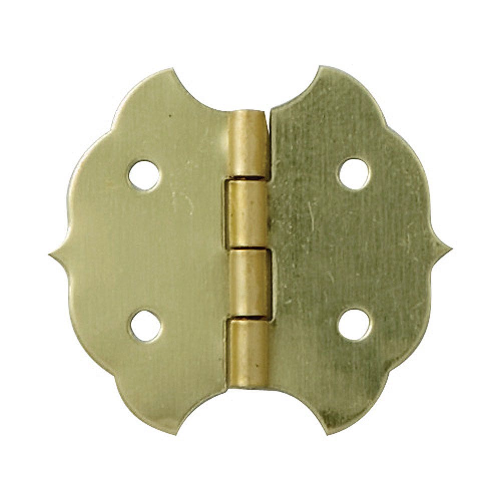Brass-Plated Decorative Butterfly Small-Box Fastener Hinge 1 1/8L x 1  1/4W