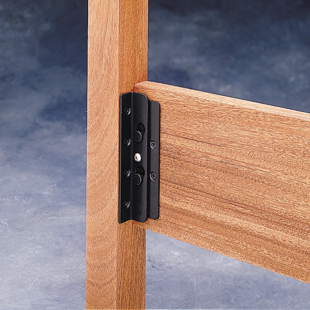 Surface Mounted Keyhole Bed Rail Brackets 90° Bracket Set Rockler