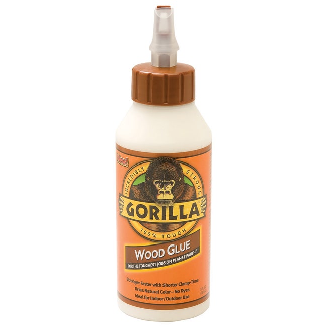 Gorilla Dries Clear Wood Glue: 4 oz. bottle (Clear)