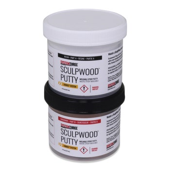 Quick Cure Wood Putty 2 Gallon / Black Walnut