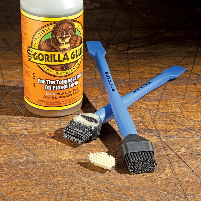 6PCS Smear Glue Stick Silicone Glue Brushes Woodworking Sticks Smear  Applicator