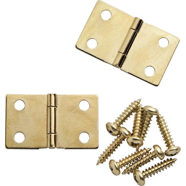 50 Sets Mini Hinge Jewelry Boxes Small Brass Hinges Mini Wooden Jewelry  Case Hinges 
