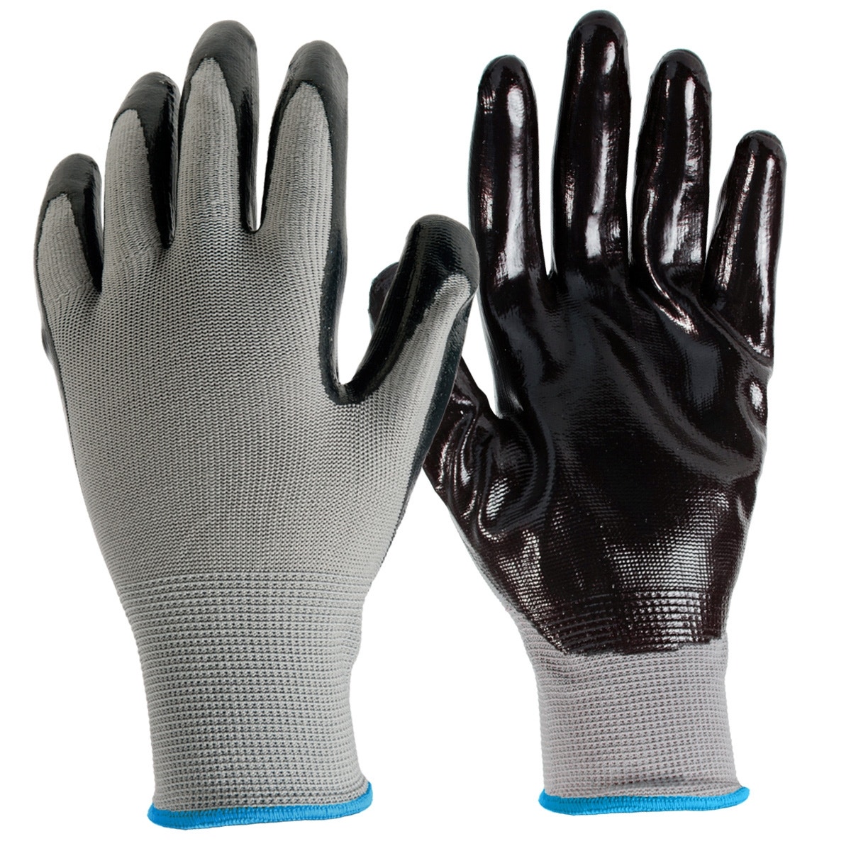 True Grip Gloves, General Purpose, Nitrile Coated, Large