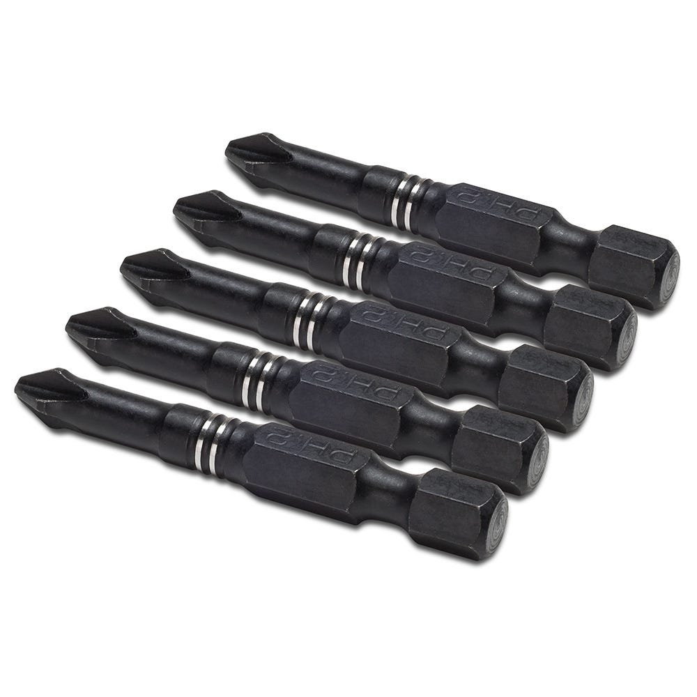 5 Piece Set of 2 2 Phillips Impact Driver Bits Rockler