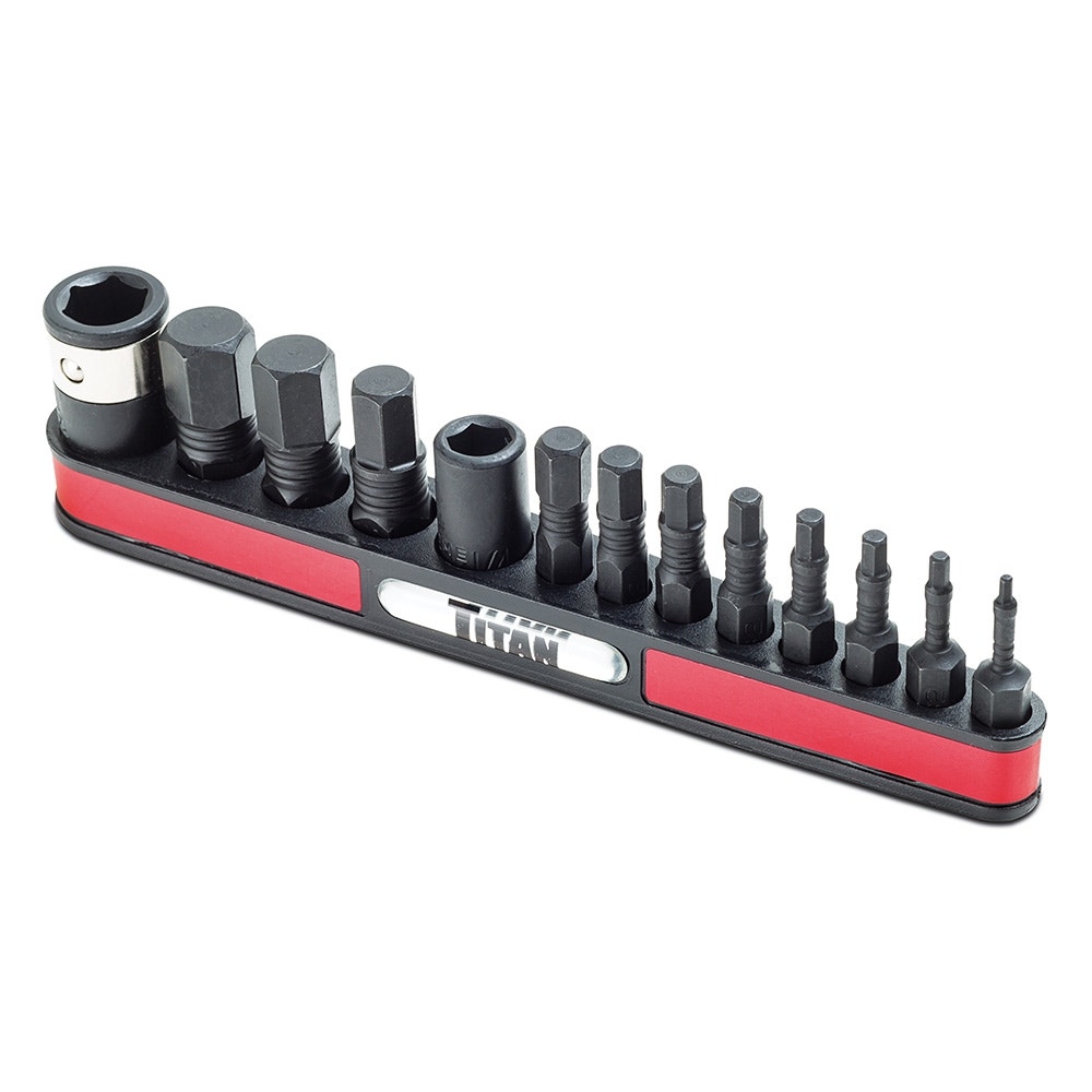 13-Piece SAE Impact Driver Hex Bit Set | Rockler Woodworking and Hardware