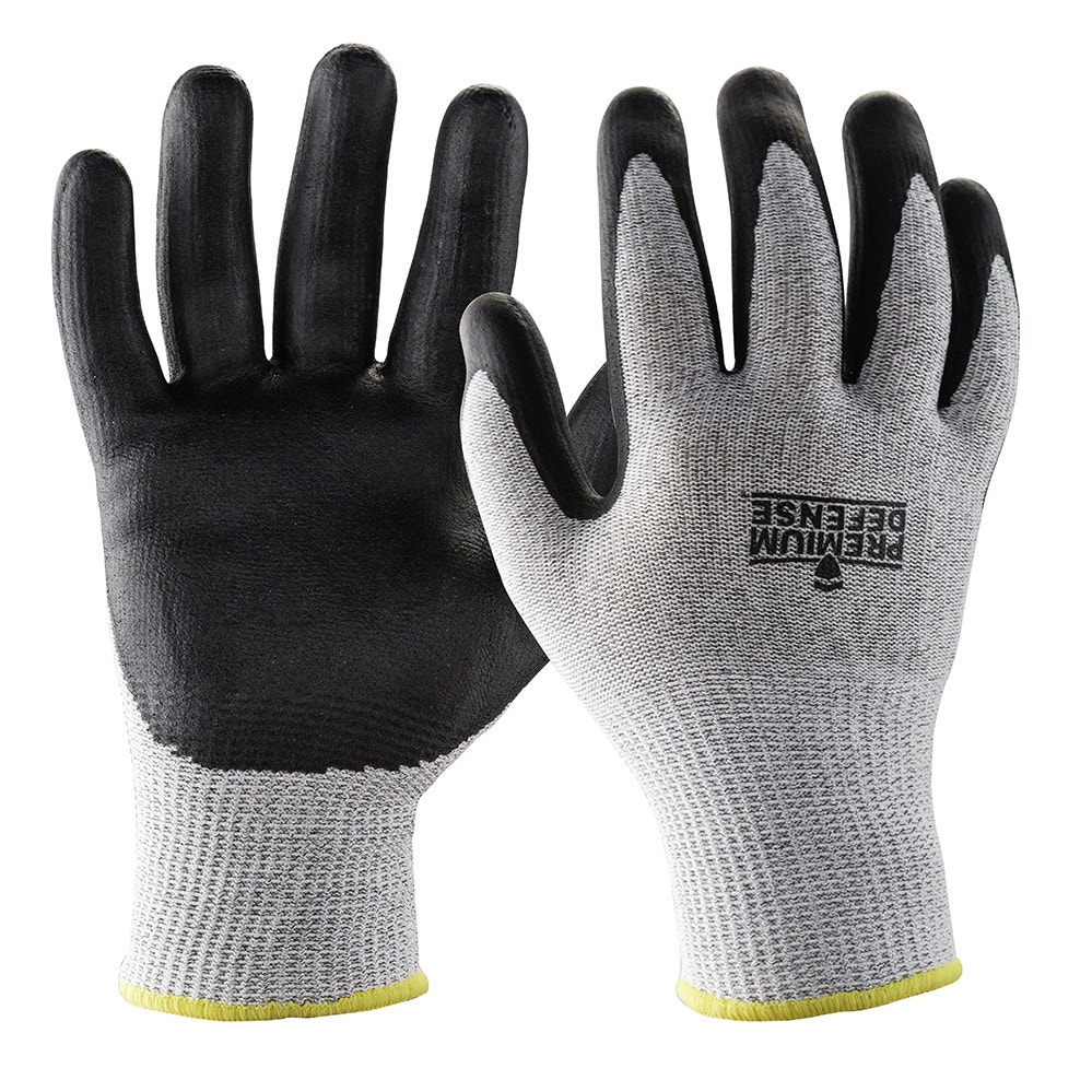 Big Time Products Mens Premium Defense Medium Gray Cut Resistant Glove