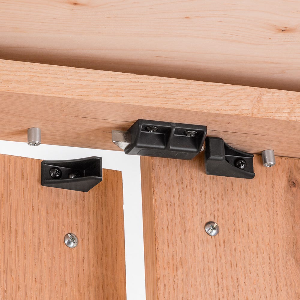 Latch for store double doors