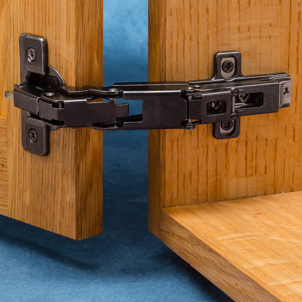 Salice 165 Cabinet Hinges Frameless Titanium Finish Full Overlay