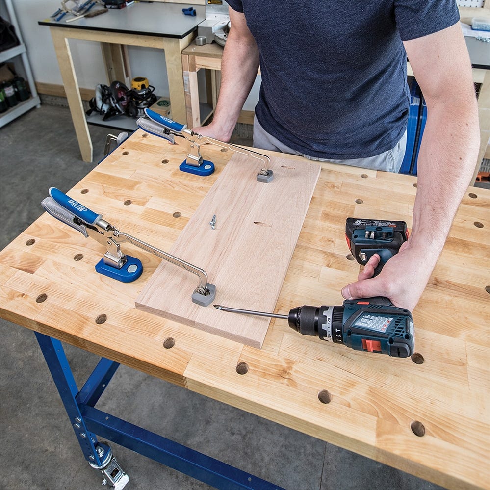 Kreg Bench Clamp with Bench Clamp Base Rockler Woodworking and