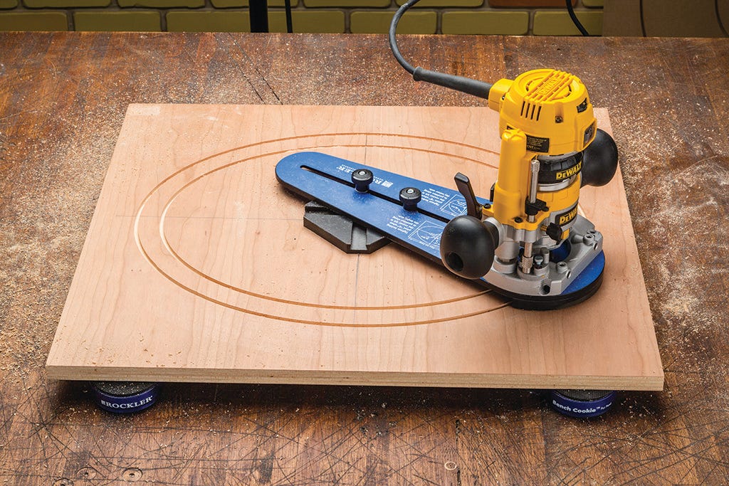 Rockler Ellipse Circle Cutting Jig for Compact Routers Rockler