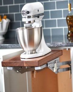 Mixer-lifter. If you have a large mixer, this is ideal! The outlet is built  in to the cabinet- just pop…