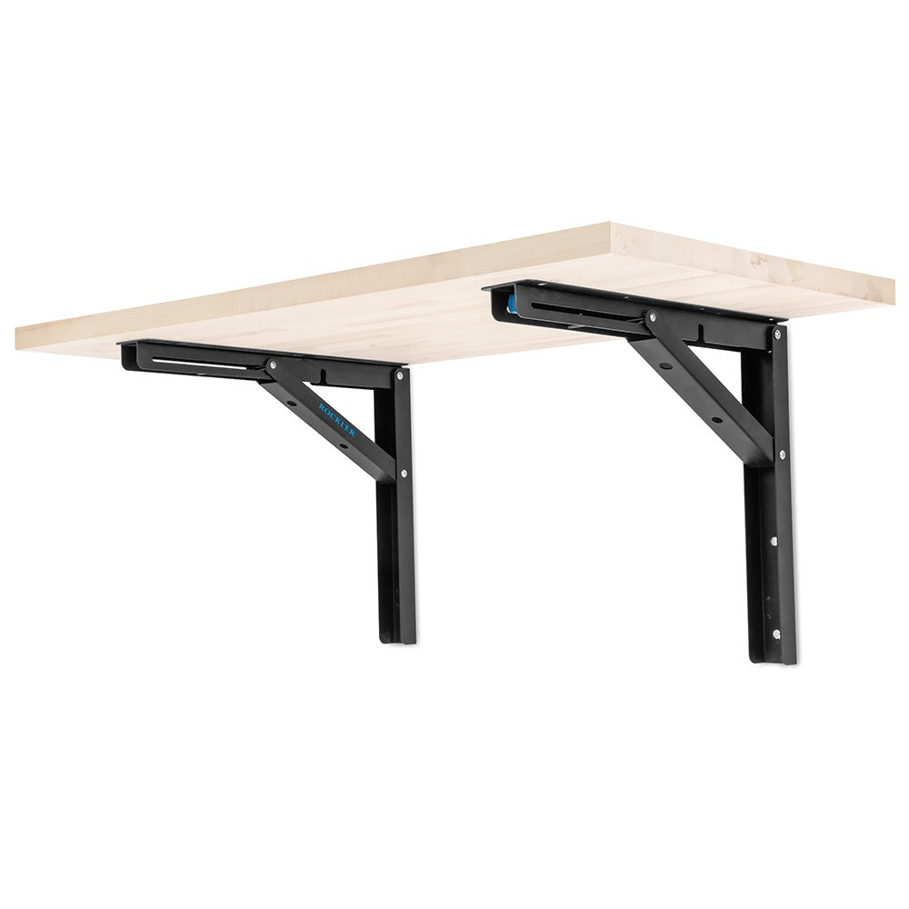 Storage brackets for removable table