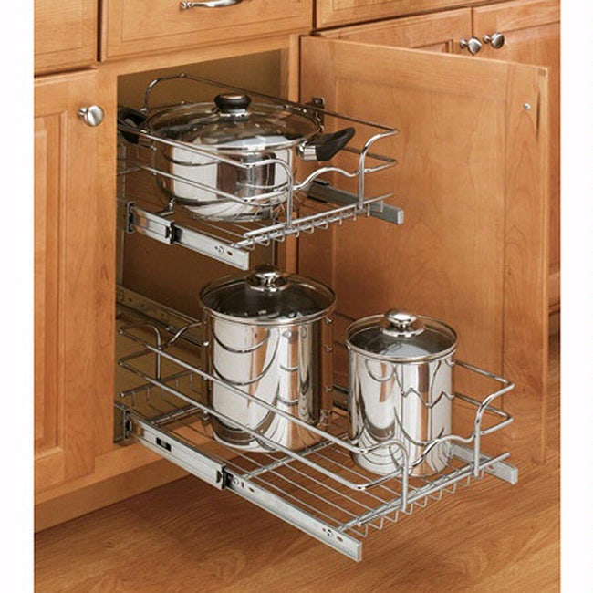 Rev-A-Shelf Under Cabinet Kitchen 3 Prong Pull Out Dish Kitchen
