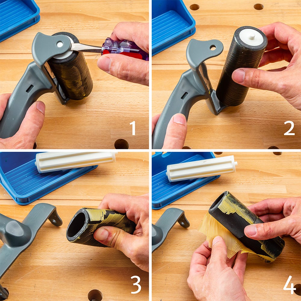 Rockler 5'' Glue Roller with Silicone Rest