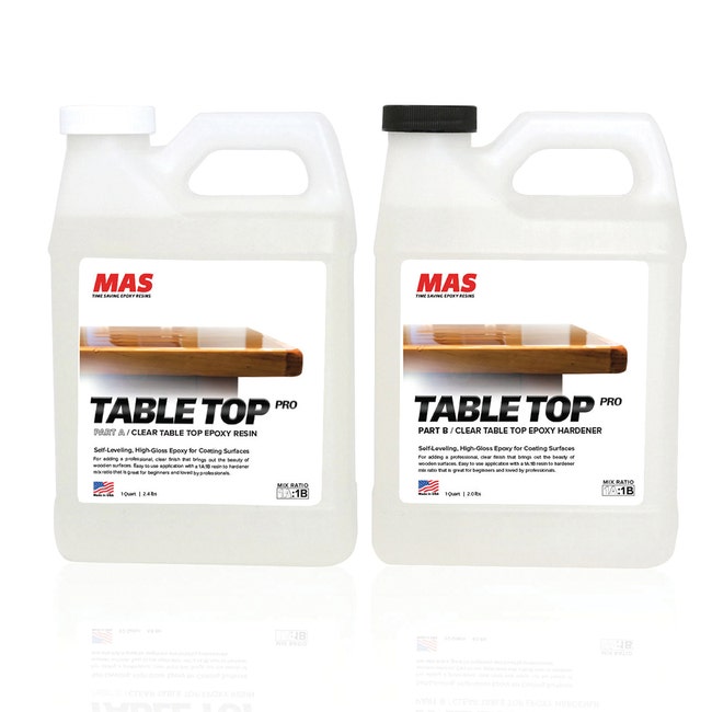Table Top Epoxy Resin 2 Gallon Kit - Crystal Clear Coating and Casting  Resin for