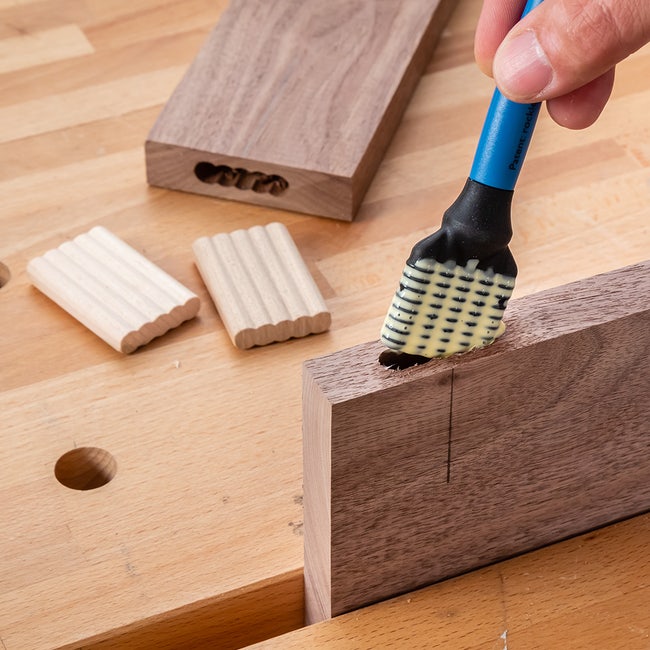 Rockler Silicone Glue Brush for Biscuit Joinery