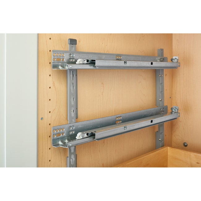 Base Cabinet Pull-out Organizer with Wood Adjustable Shelves