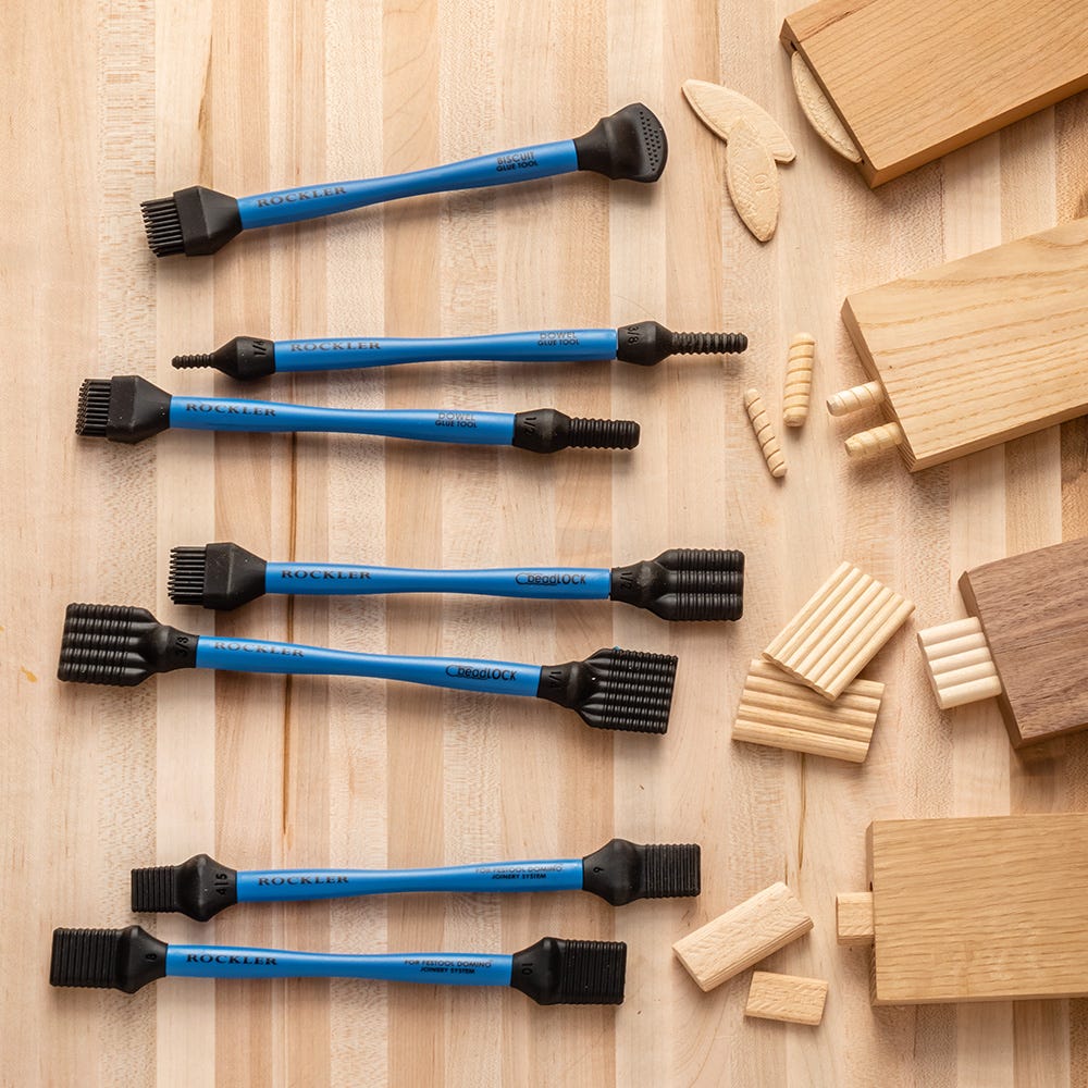 Rockler Silicone Glue Brush Set for Dowel Joinery