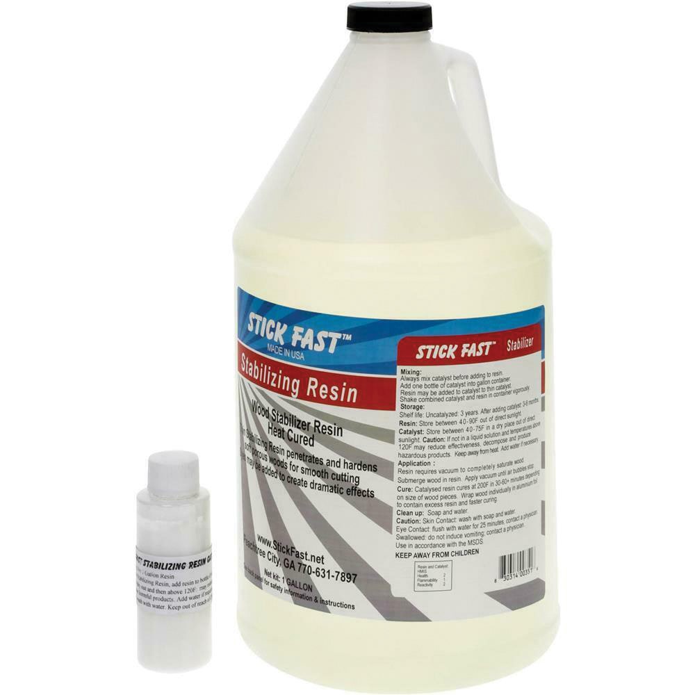 Stick Fast Stabilizing Resin and Catalyst, 1 Gallon.