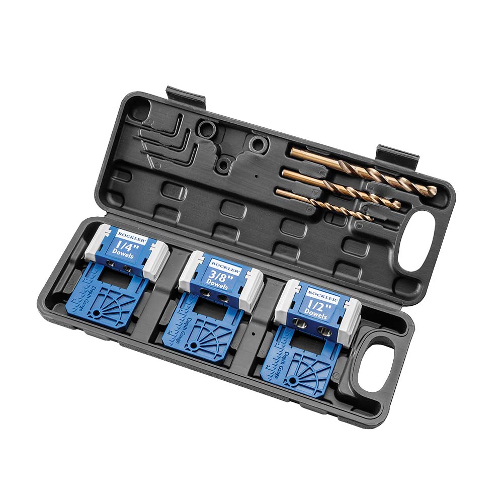 Complete Set of Rockler Doweling Jigs with Case