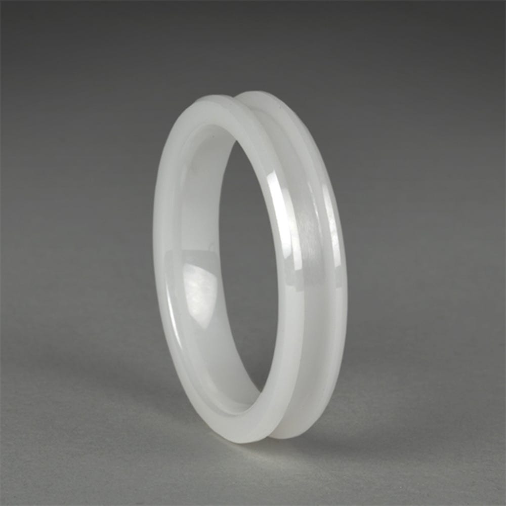 White Ceramic Ring Core Blanks 4mm Wide Rockler