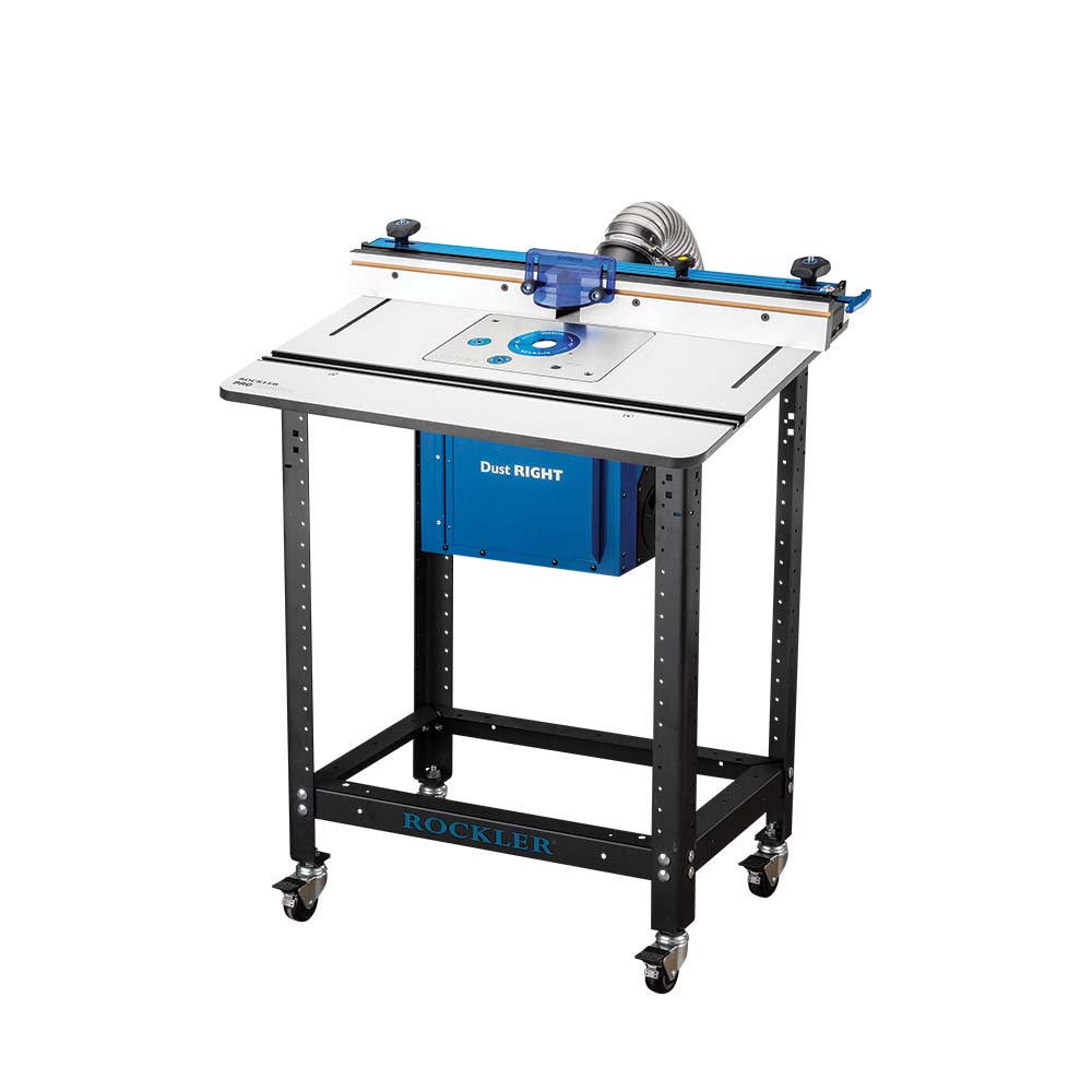 Rockler Phenolic Router Table with ProMax Fence Rock Steady Stand