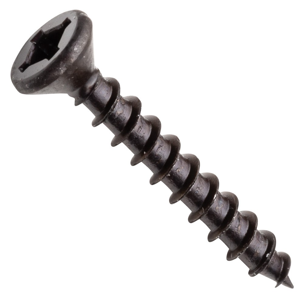 Rockler Centerline #6 x 1 Flat Head Square x Wood Screws, Lube Finished, 100-Pack