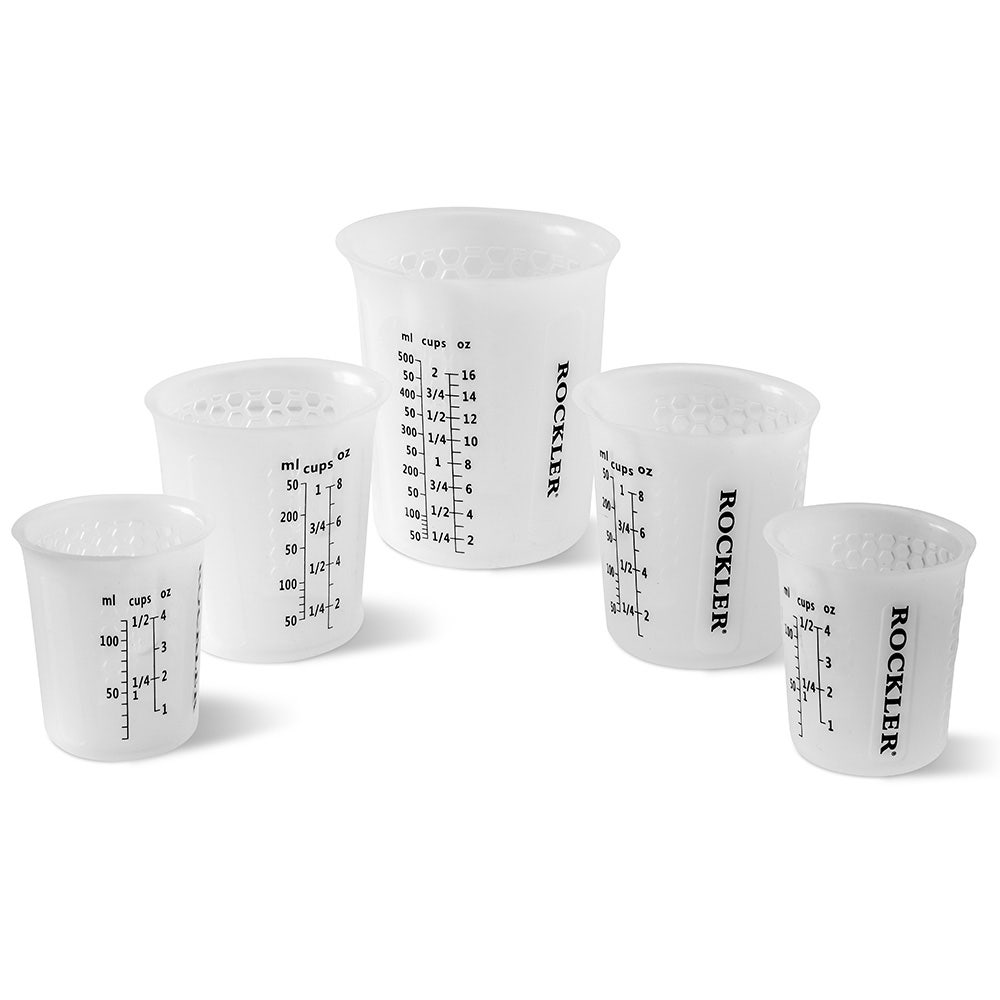 5x Disposable Measuring Cups 100ml