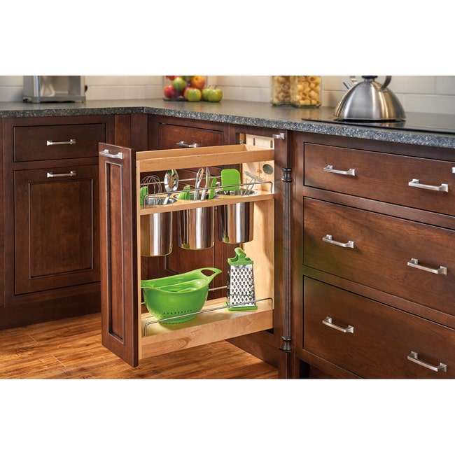 Rev-A-Shelf Wood Vanity Pull Out Organizer with Soft Close