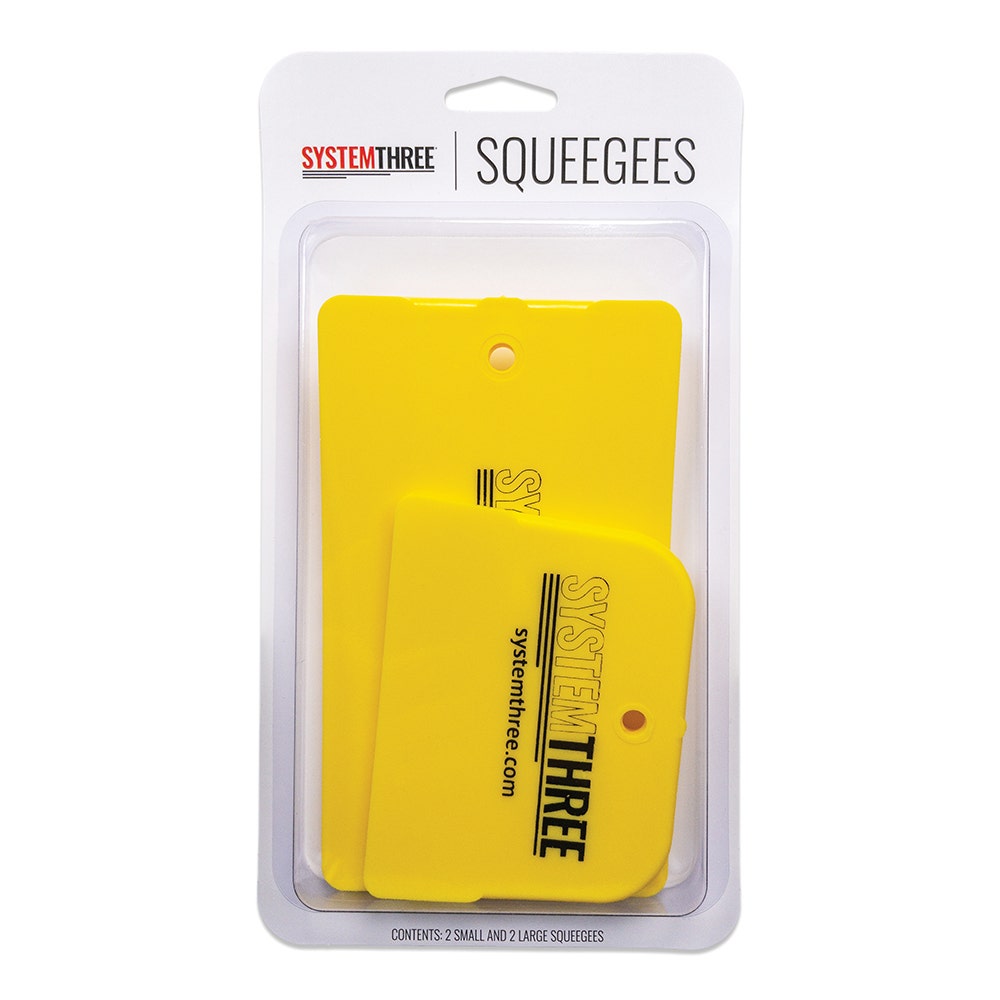 System Three Squeegee Kit, 2 Large & 2 Small