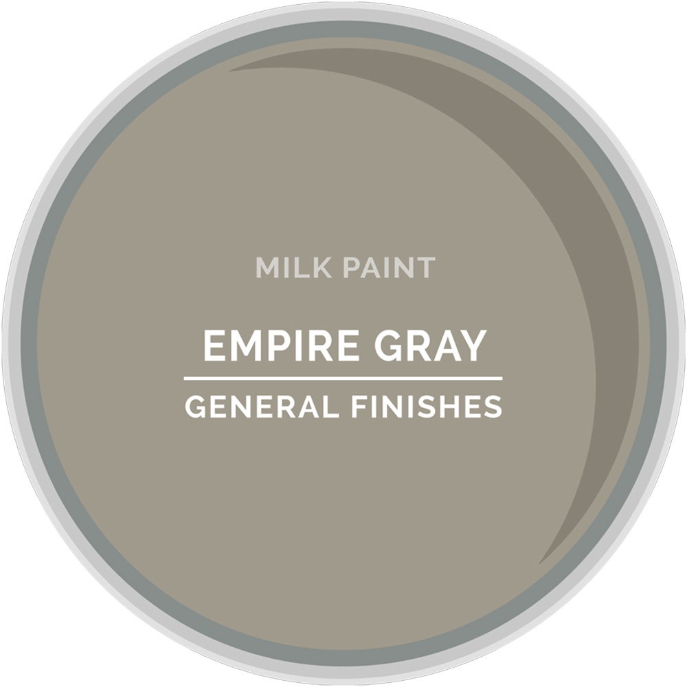 General Finishes Acrylic Milk Paint (Color: Empire Gray, Size: Pint)