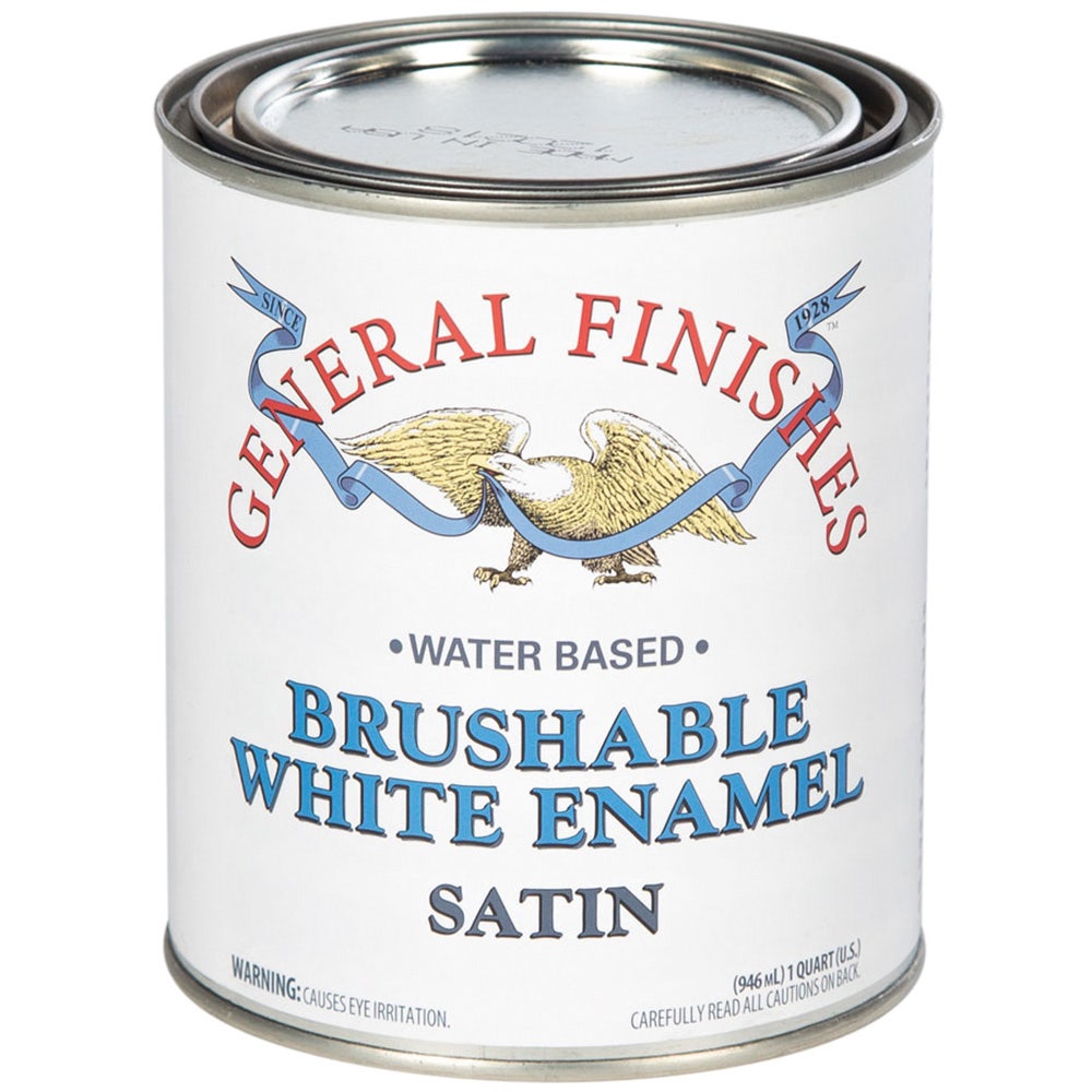 General Finishes Brushable White Enamel Satin (Quart)