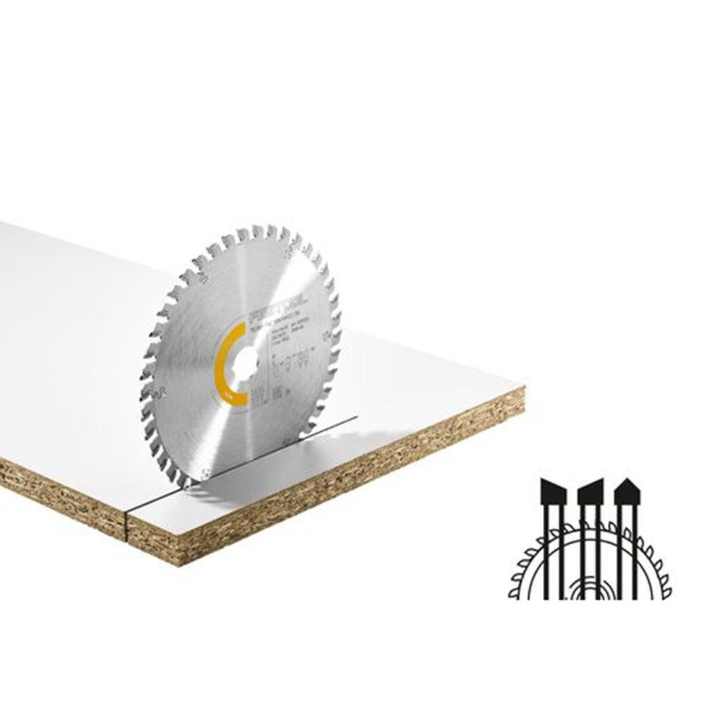 Circular saw blade for store fine wood cut