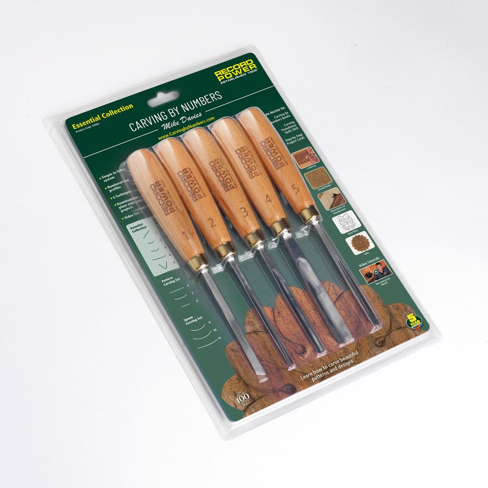Japanese Power Grip Carving Tools 5pc Set Japanese Woodcarving Set