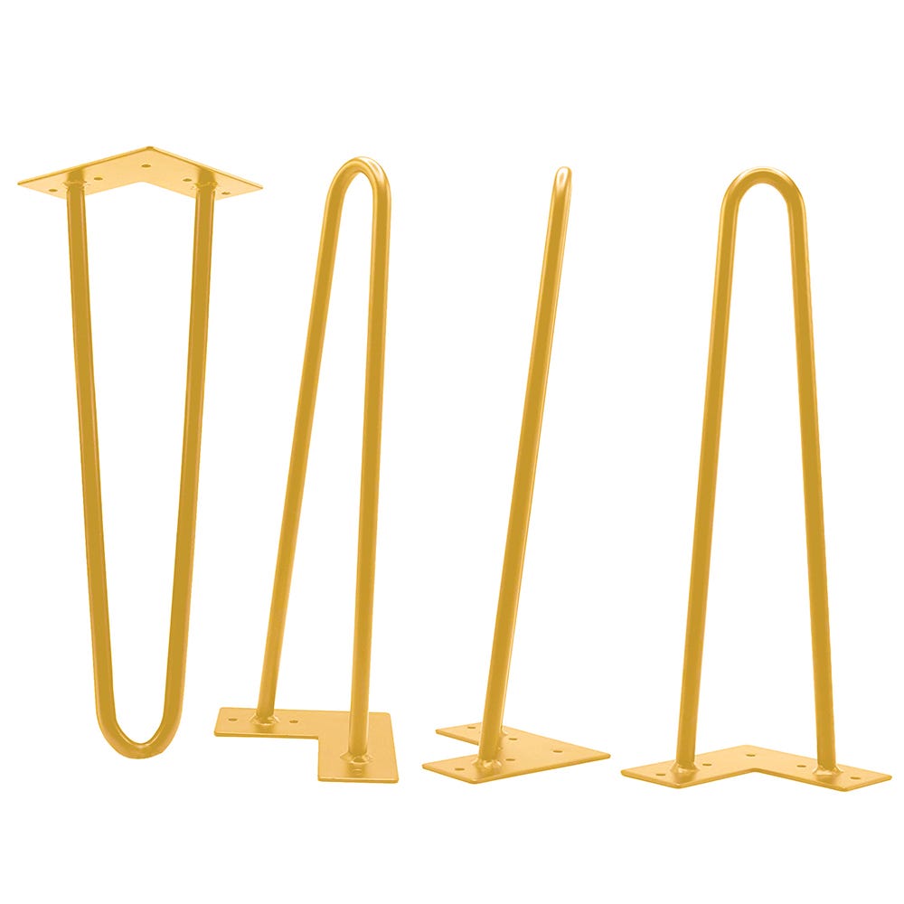 I Semble Hairpin Table Legs 4 Pack Rose Gold Rockler