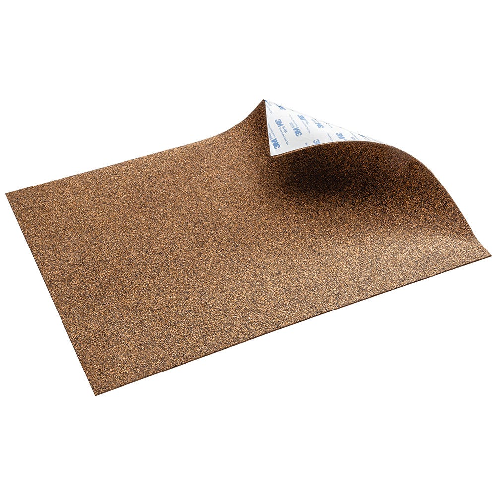 Rockler Adhesive-Backed Rubberized Cork Liner, 12-1/4'' x 18-1/8'' Sheet