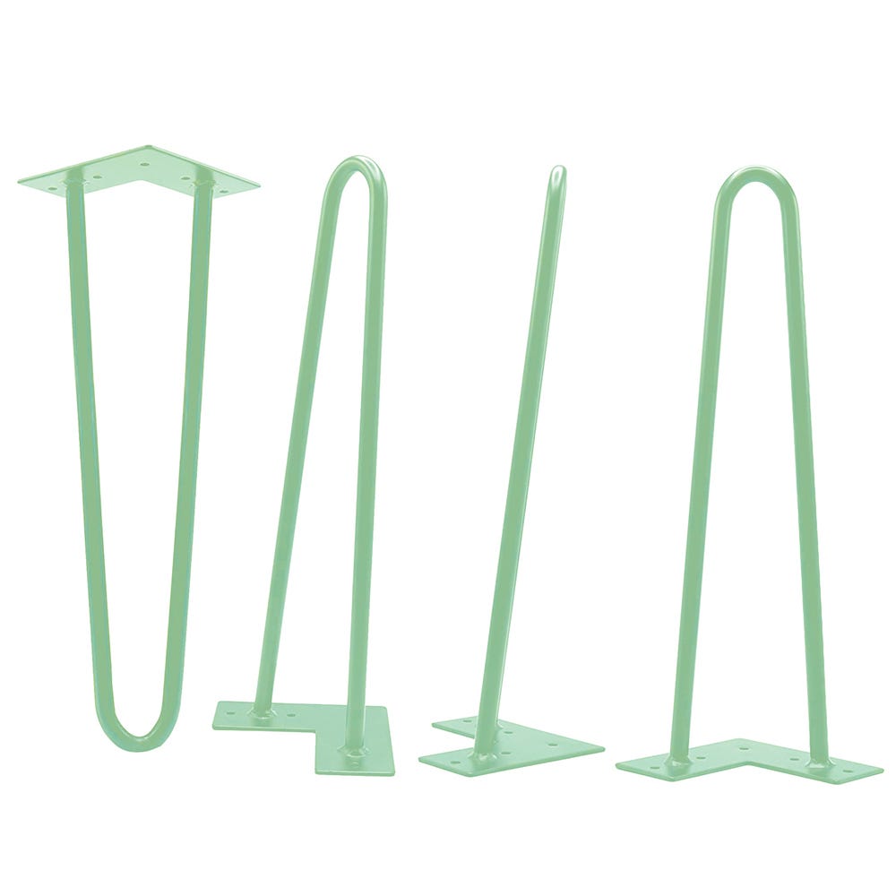 I-Semble Hairpin Table Legs, 4-Pack, Pastel Green