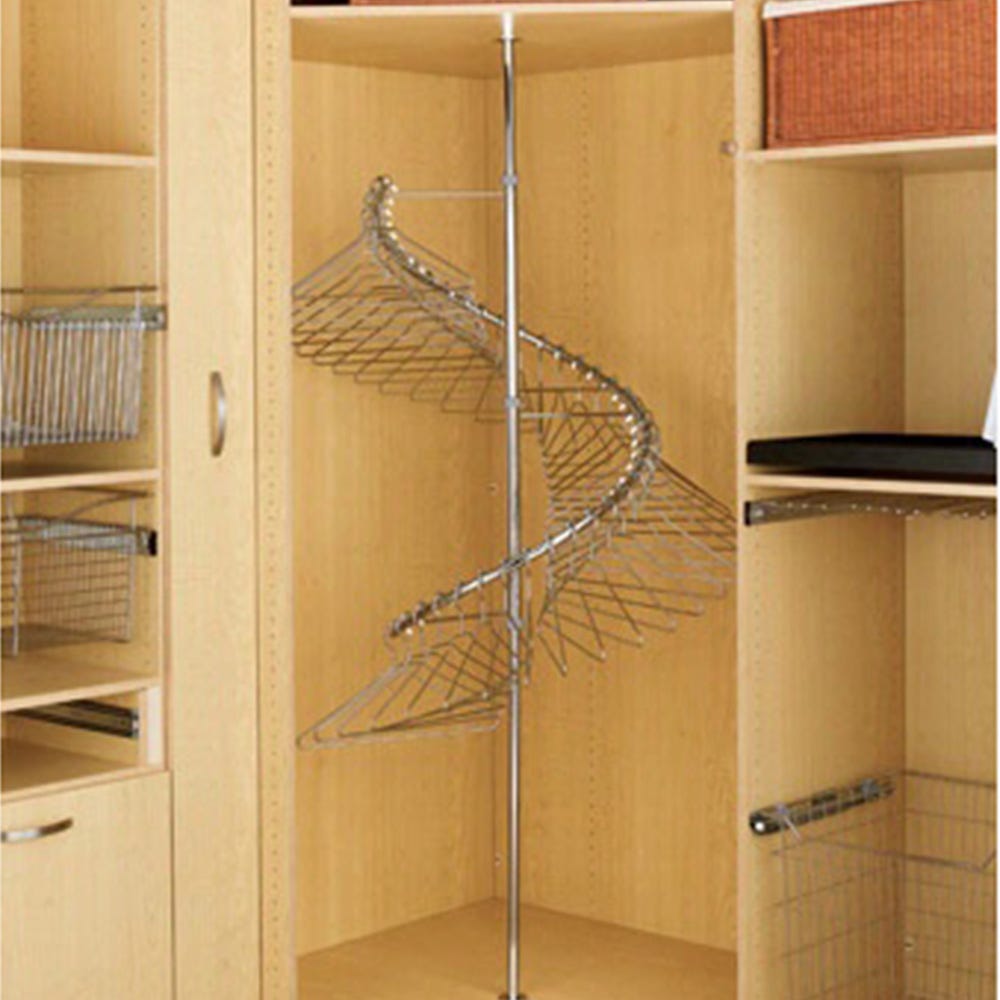 360 Degree Spiral Clothes Rack Chrome Wire SHR 3684 Rockler