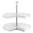 24" Pie-Cut Lazy Susan 2 shelf set-Almond (6942-24-15-52)