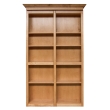 48" Oak InvisiDoor Bi-Fold Bookcase Shelving Unit Kit