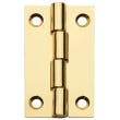 Flat Butt Hinge 1-1/2" L x 7/8 W", Polished Brass