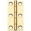 Flat Butt Hinge 2" L x 1" W, Polished Brass