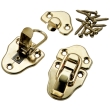 Brass Plated Classic Oblong Catches, Pack