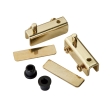 Glass Door Pivot Hinge - Polished Brass (Pair)